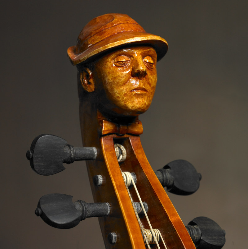 Carved head